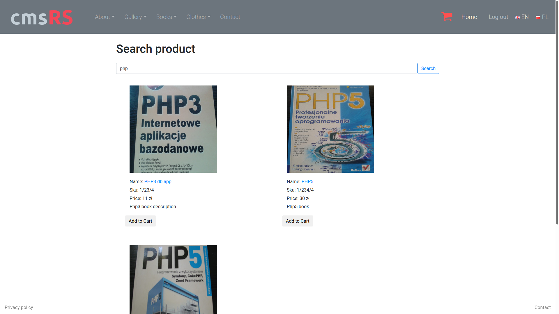 Search products